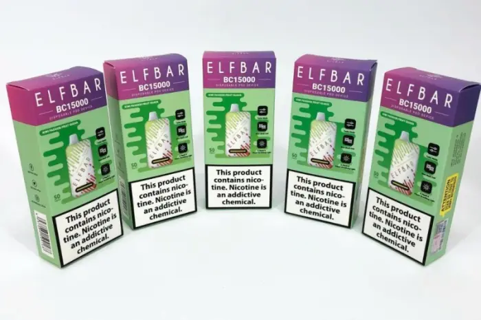 Э-сигарета ELF BAR 5% 15000 тяг, Киви Маракуйя Гуава- фото № 3
