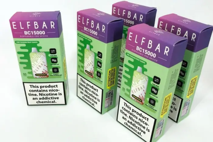 Э-сигарета ELF BAR 5% 15000 тяг, Киви Маракуйя Гуава- фото № 4