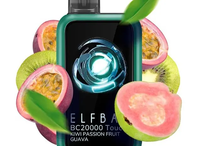 Сенсорная сигарета ELFBAR ВС 20000 тяг • Киви • Маракуйя • Гуава •- фото № 1