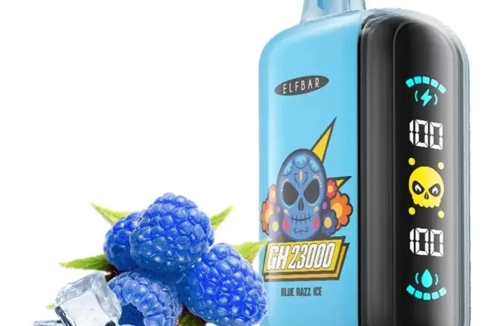 Електрона сигарета ELF BAR 5% на 23000 тяг (Синя Малина)- фото № 1