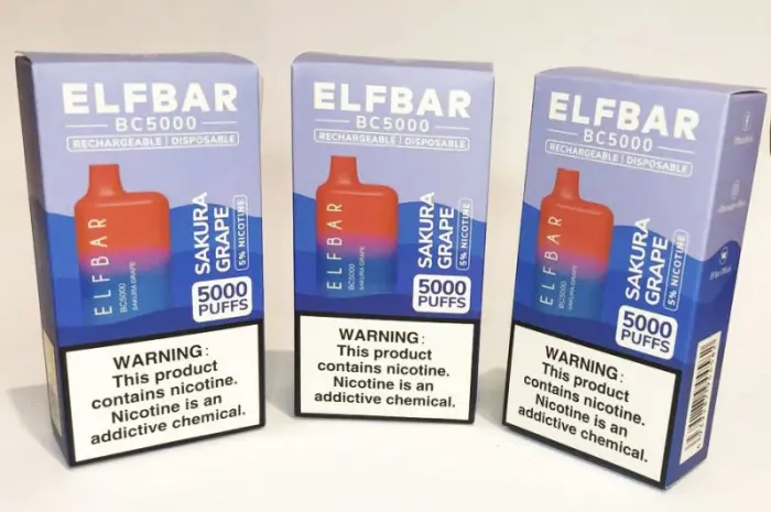 Электронная сигарета Elfbar BC 5% 5000 тяг • Сакура-Виноград •- фото № 5