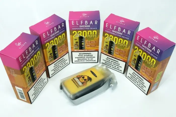 Кавун Вишня ••• Сигарета ELF BAR 23000 тяг 5%- фото № 5