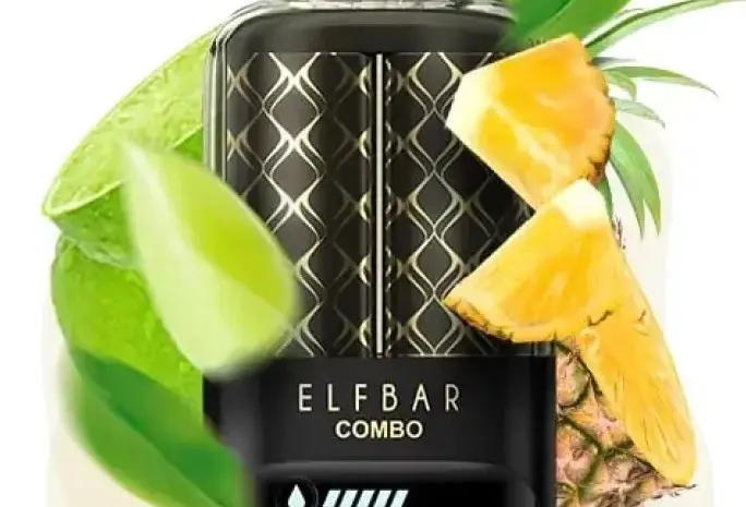 Электронка ELFBAR Combo 25000 тяг. Переключение вкусов: Лайм<=>Ананас- фото № 1