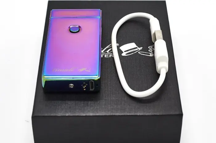 Плазменная электроимпульсная USB-зажигалка Gentelo 2 в подарочной коробке 4-7010- фото № 3