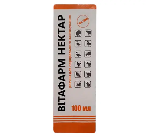 Вітафарм Нектар вітамінна добавка 100 мл Фарматон для птахів і гризунів- фото № 1