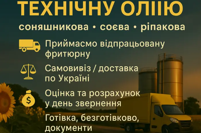Выкуп технических масел любой- фото № 1