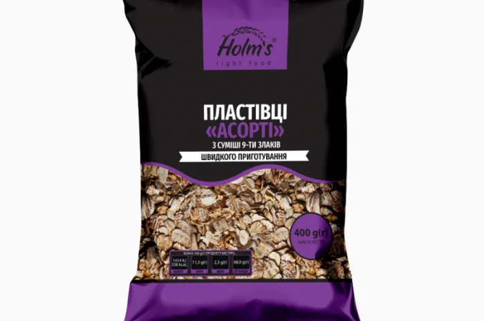 Пластівці Асорті 9 злаків ТМ «Holm’s»- фото № 1