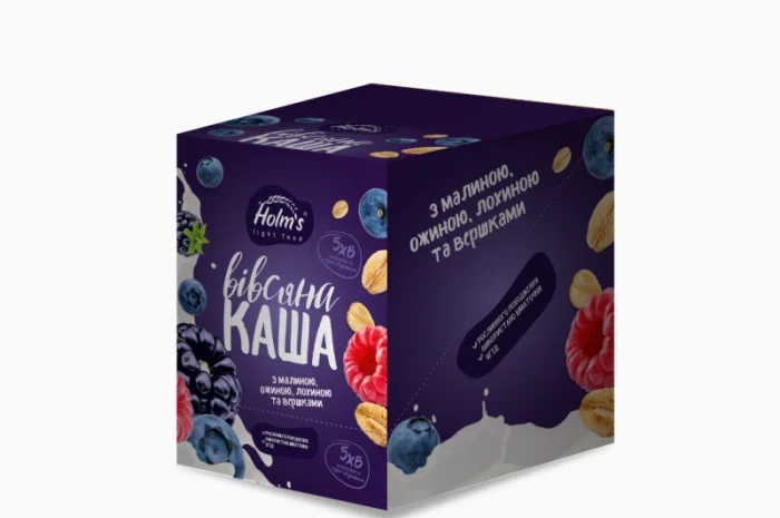 Каша вівсяна з малиною- фото № 1