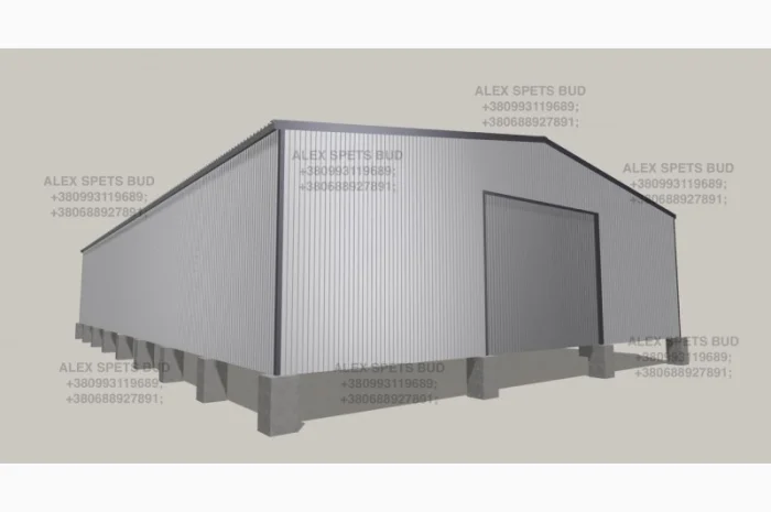 Построим ангар под ключ 18х30, 18х40, 18х50 без центральных колонн- фото № 1