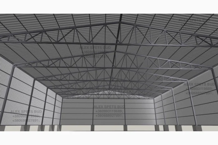 Построим ангар под ключ 18х30, 18х40, 18х50 без центральных колонн- фото № 2