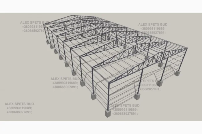 Построим ангар под ключ 18х30, 18х40, 18х50 без центральных колонн- фото № 9