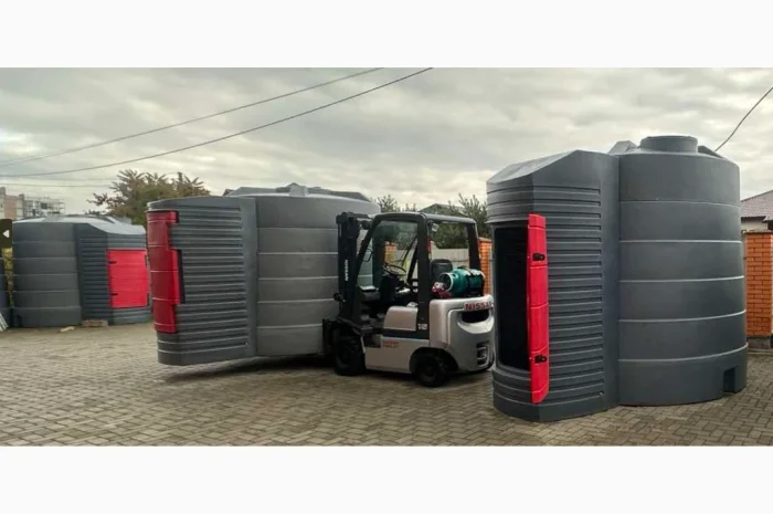 Резервуар 5000л двостінний для дизельного пального з механічним лічильником- фото № 6