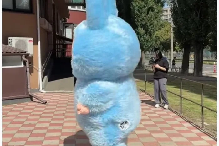 Надувной костюм Лабуба с вентилятором для продвижения бизнеса- фото № 6