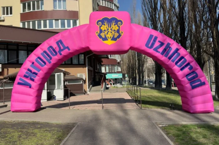 Надувная арка уличная реклама Надувной старт финиш Акции презентации- фото № 1