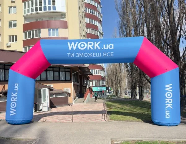 Надувная арка уличная реклама Надувной старт финиш Акции презентации- фото № 7