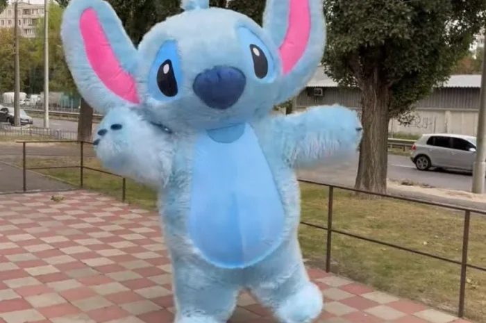 Костюм Стич надувной аниматору 250 см детские праздники- фото № 1