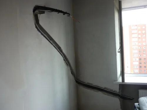 Закладка магистрали для кондиционера в Киеве- фото № 3