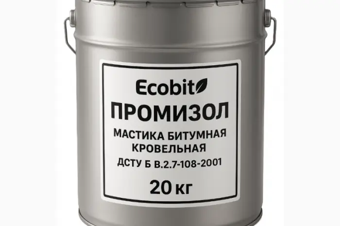 Мастики битумные кровельные ПРОМИЗОЛ Ecobit -1 ДСТУ Б В.2.7-108-2001 ( ГОСТ 30693-2000) 20- фото № 1