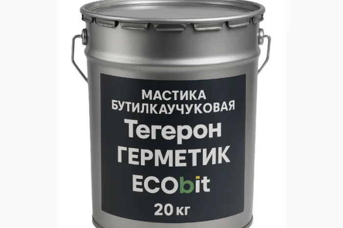 Тегерон Герметик ЕКОБІТ мастика бутилкаучукова відро 20 кг- фото № 1