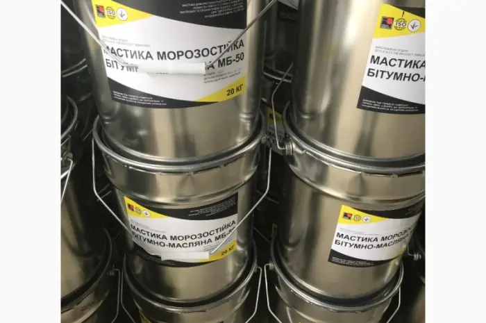 Мастика бітумно резинова для Гідроізоляції МБР-11 Ecobit ГОСТ 30693-2000 20 кг- фото № 7