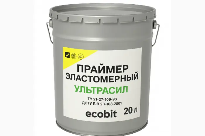Кровельний 2-х компонентний гідроізоляційний праймер МКВЦ Ecobit ТУ 21-27-66-80- фото № 1