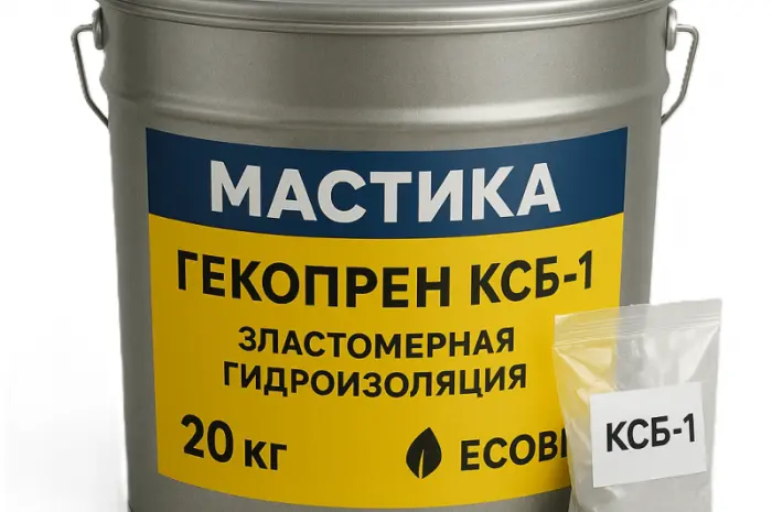 Гекопрен КСБ-2 Ecobit еластомерна гідроізоляція ТУ 6-15-1961-97 рідка гума- фото № 3