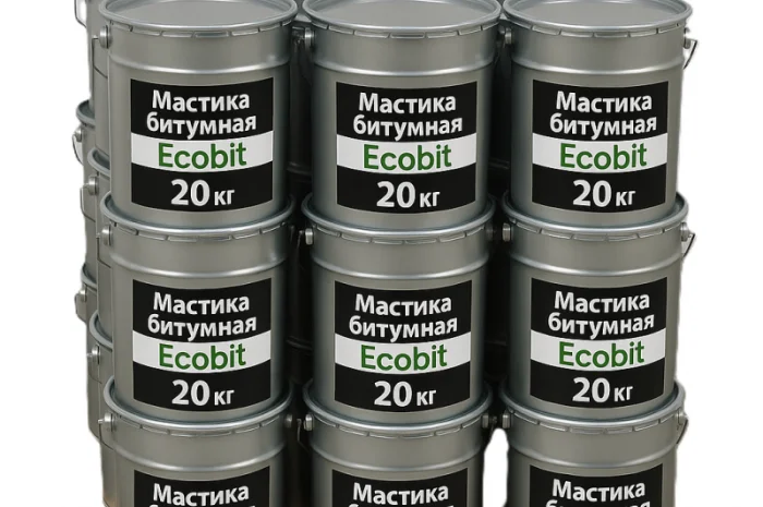 Мастика МБР Х Ecobit Універсал-3 ГОСТ 30693-2000 Ізоляційне покриття 20 кг- фото № 2