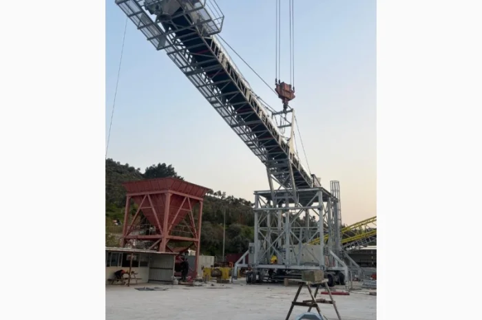 Автоматический телескопический радиальный конвейер 500 т/ч- фото № 10