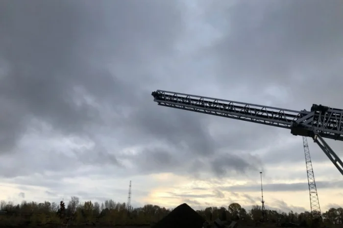 Автоматический телескопический радиальный конвейер 500 т/ч- фото № 5