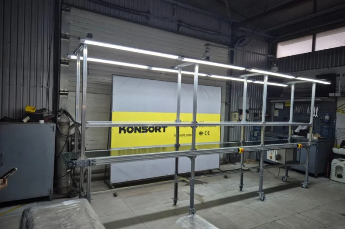 Конвеєр алюмінієвий з регулюванням висоти- фото № 2