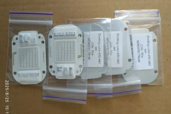 Фитоматрица 50w 220v 450-480nm фитолампа фито светодиод синий для растений рассады цветов- фото № 5
