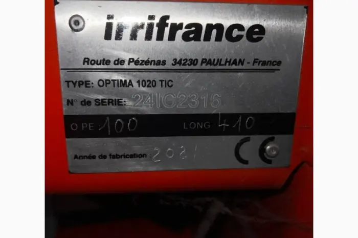 Дощувальної Машина Irrifrance Optima 1020 100/410- фото № 6