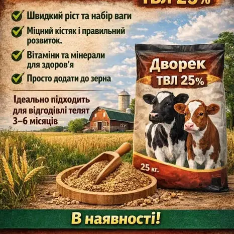 Продам комбикорм и Бмвд теля коров и телят- фото № 1
