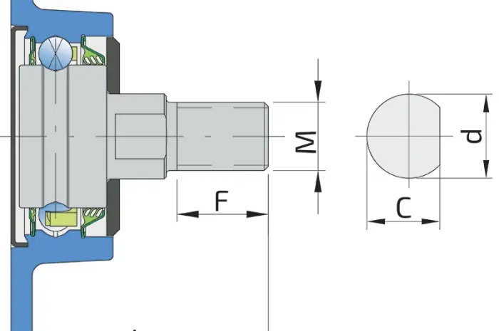Ступиця ріжучого вузла Agro Point IL20-80/5H-M16 FKL- фото № 2